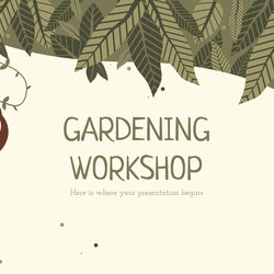 Free Microsoft And Google Slides Presentation Templates Template Gardening Workshop Plants