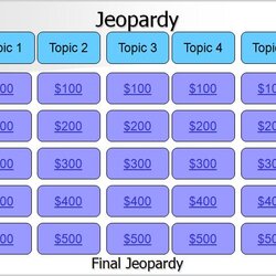 Supreme Jeopardy Templates Template Business