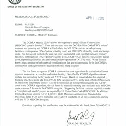 Magnificent Memorandum For Record From Deputy Assistant Secretary Of Force Air Library Digital Gerald High