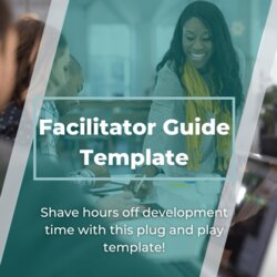 Excellent Facilitator Guide Template The Instructional Design Company