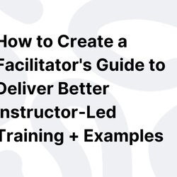 Wizard Creating Facilitator Guide Template How To Create
