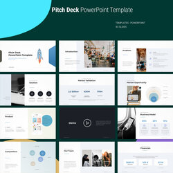 Very Good Pitch Deck Template Download Templates Presentation Business Slides Slide Visit