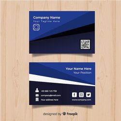 Excellent Free Vector Business Card Template Ready Print