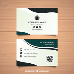 Admirable Free Vector Business Card Template Ready Print
