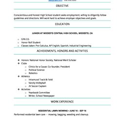 Brilliant High School Resume Templates For Students And Teens Template Examples Student Example Objective