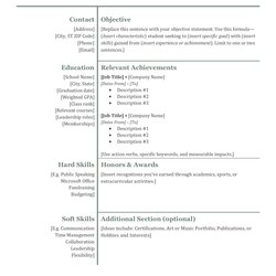 Superior High Resume Templates What To Look For School Template