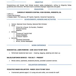 High School Student Resume For College Fantastic Resumes Summary Builder