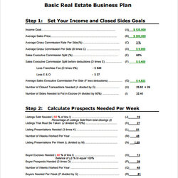 Out Of This World Free Real Estate Business Plan Templates In Google Docs Ms Word Examples Outline Template