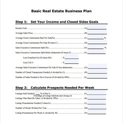 Spiffing Sample Real Estate Business Plan Template Free Documents In Wholesale Templates Basic Company Agent
