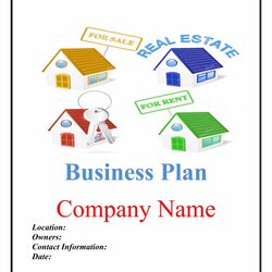 Magnificent Real Estate Realtor Company Business Plan Template Sample Pages Black Cover Page
