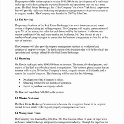 Champion The Business Plan For An Investment Company Is Shown In This Document Estate Real Template Brokerage
