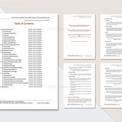 Real Estate Business Plan Template In Word Google Docs Apple Pages