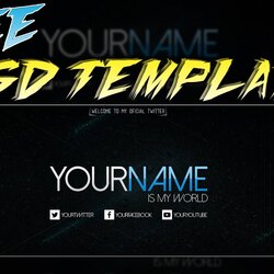 Tremendous Free Twitter Header Template Direct Download Link