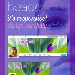 The Highest Quality Responsive Twitter Header Size And Template Profile Below Comment Link Pin