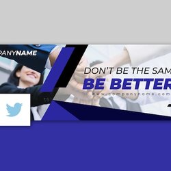 Preeminent Free Vector Business Twitter Header Template Included