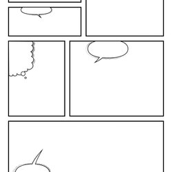 Printable Blank Comic Book Template Make Your Own Books Strips Dialogue Bubbles Scaled