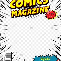Supreme Comic Book Cover Template Vector Art