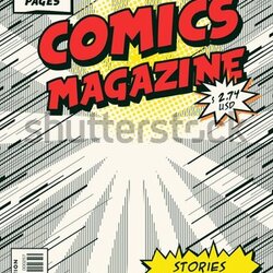 Champion Template Comic Book Cover Vector Illustration Stock Preview