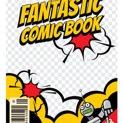 Great Comic Book Cover Template Royalty Free Vector Image Vectors
