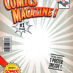 Marvelous Comic Book Covers Template For Your Needs Cover Vector