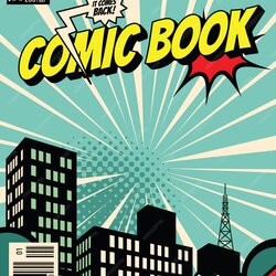 Capital Comic Book Cover Template Free