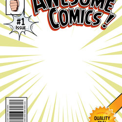 Legit Comic Book Cover Template Royalty Free Vector Image