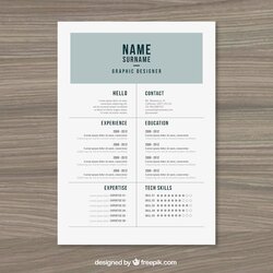 The Highest Standard Free Vector Creative Resume Template Ready Print