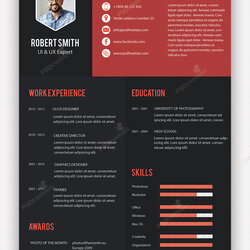 Creative Professional Resume Template Free Templates Word Awesome Unique Format Graphic Examples Business