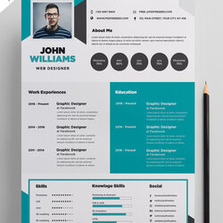 Eminent Free Creative Resume Template Templates Graphic Curriculum Vitae Most Examples Modern Awesome Choose