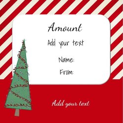 Brilliant Free Christmas Gift Certificate Template Customize Online Download