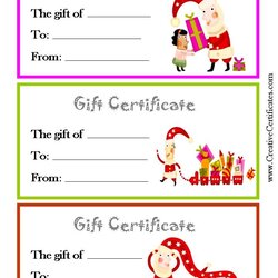 The Highest Quality Christmas Gift Certificate Template Word Printable Certificates Card Templates Voucher