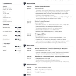 Best Resume Templates In Picks To Use Now Template Modern