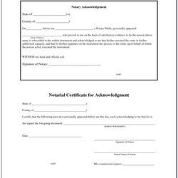 The Highest Standard Notary Form Template Florida