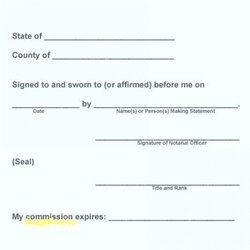 Notarized Document Template Business Format Notary Public Co