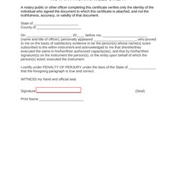 Preeminent Notary Signature Template Org Master Of Documents Form Acknowledgment