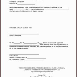 Marvelous Notary Sample Form Resume Examples Affidavit Acknowledgement Birth Belize Application Zimbabwe