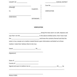 Champion Sample Of Notary Letter Database Template Collection Verification Notarized Form