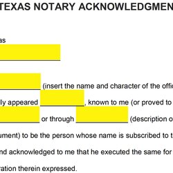 Fantastic Printable Notary Forms Texas Org Master Of Documents Form Acknowledgment Word Screen Shot At Pm