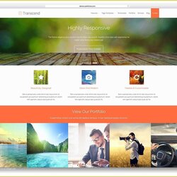 Preeminent Free Templates Of Website Responsive Transcend Conception
