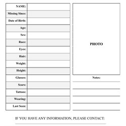 Swell Missing Person Poster Template With Reward Download Printable Fill Print One Picture Big