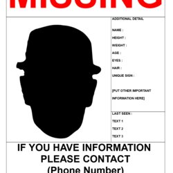 Outstanding Missing Person Template With Reward Size Templates At Poster Persons Word Posters Find Report