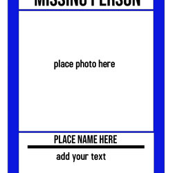 Superb Missing Person Template Flyer Letter Ts