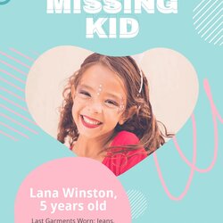 Tremendous Free Missing Poster Templates Examples Edit Online Download Kid