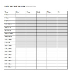Cool Free Sample Time Study Templates In Template Simple Format