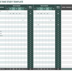 Wonderful Time Study Template Excel Employee Info Business