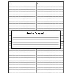 Wizard Blank Four Square Writing Template Templates Example
