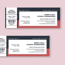 The Highest Quality Ticket Templates Word Pages Publisher Template Fundraiser Editable