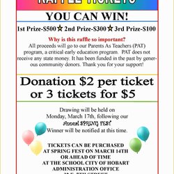 Super Poster Template Free Of Sample Raffle Tickets Fundraiser Word Cake School Bingo
