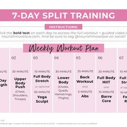 Weekly Workout Plan Calendar Nourish Move Love Scaled