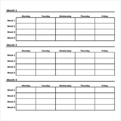 Daily Workout Plan Template Chart Weekly Schedule Templates Training Sheet Program Planner Word Sample Office